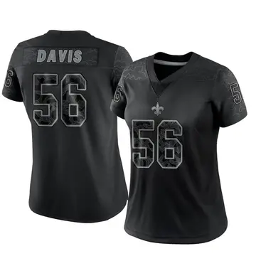 Nike Men's New Orleans Saints Demario Davis #56 Home Black Game Jersey