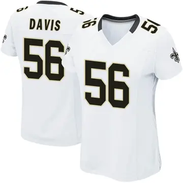 Nike Men's New Orleans Saints Demario Davis #56 Home Black Game Jersey