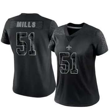 Youth Nike Sam Mills Black New Orleans Saints Retired Game Jersey