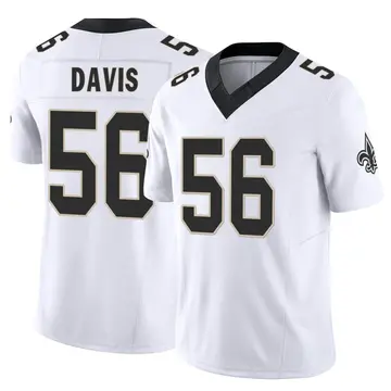 New Orleans Saints Nike Game Road Jersey - White - Demario Davis - Youth