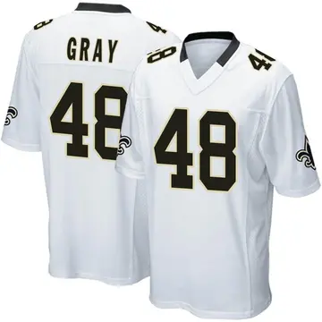 Men's Nike J.T. Gray Black New Orleans Saints Game Jersey Size: 4XL: