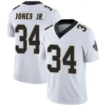 Tony Jones Jr Men's Nike White New Orleans Saints Alternate Custom Game Jersey Size: Small